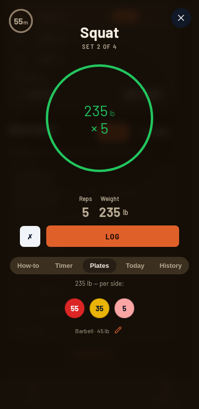 Iron Forge rest timer and plate calculator during GZCL — Jacked & Tan 2.0
