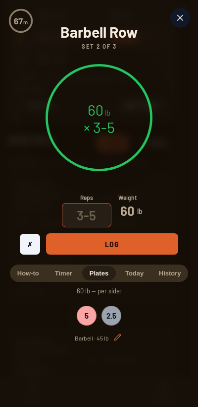 Iron Forge rest timer and plate calculator during PHAT