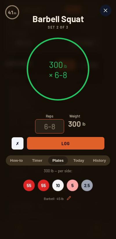 Iron Forge rest timer and plate calculator during Thinner Leaner Stronger